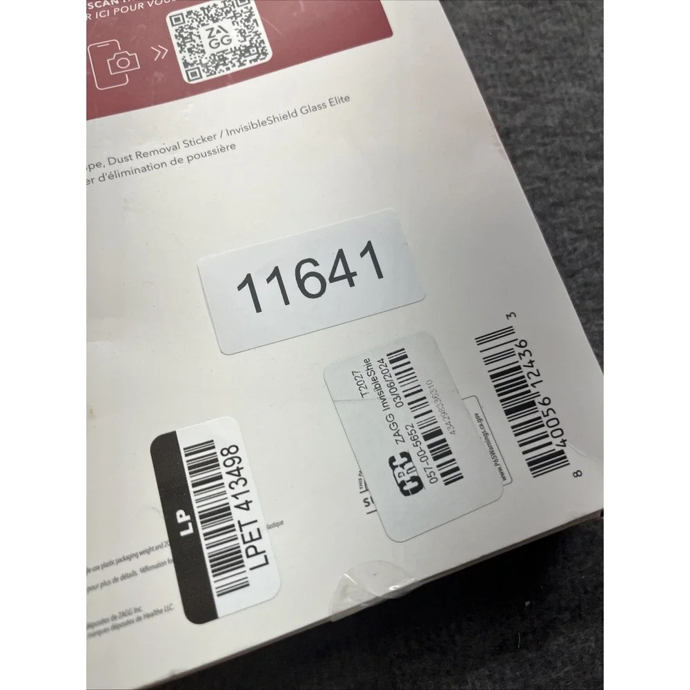 ZAGG (Glass Elite Visionguard) Protector for iPad Pro 12.9 6th/5th/4th/3rd Gen